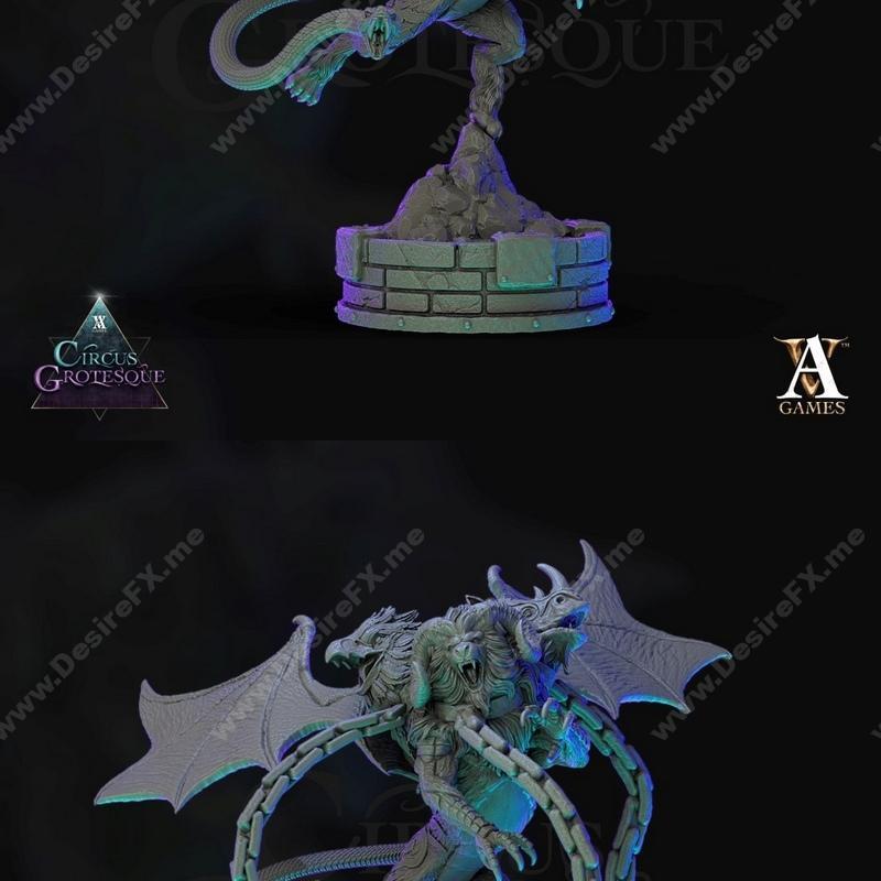 皇家奇美拉：动漫游戏角色3D打印模型集|Royal Chimera