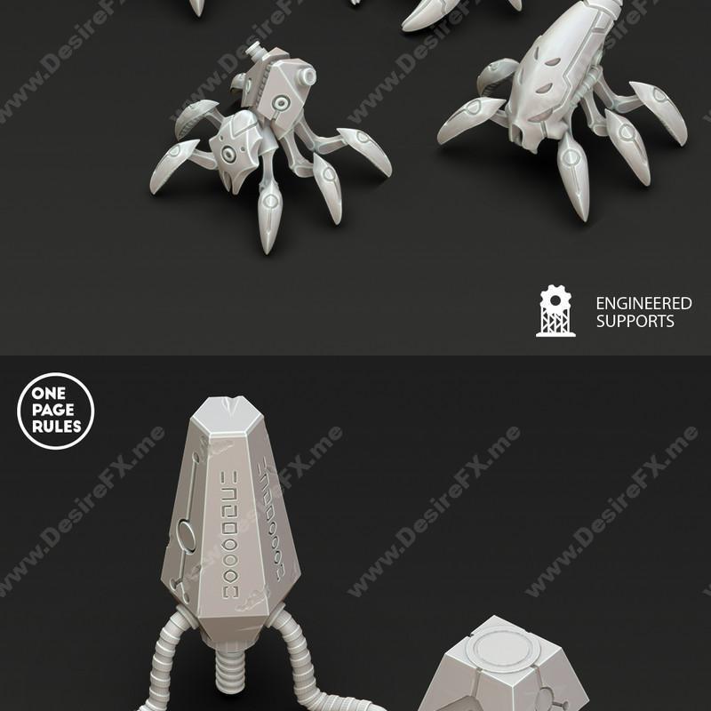 一页规则——机器人军团——散落地形|One Page Rules – Robot Legions – Scatter Terrain