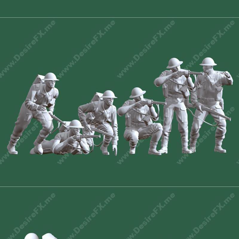 二战英国士兵 3D打印模型|British soldiers ww2 – 3D Print Model STL