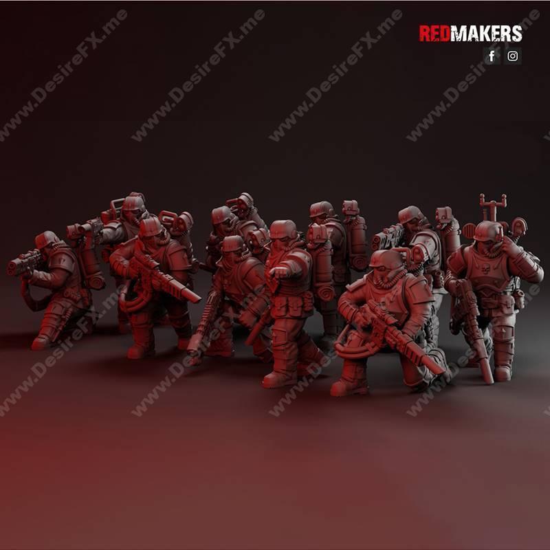 特战部队——帝国军团精英小队 3D打印模型|Special Forces – Elite squad of the Imperial Force – 3D Print Model STL