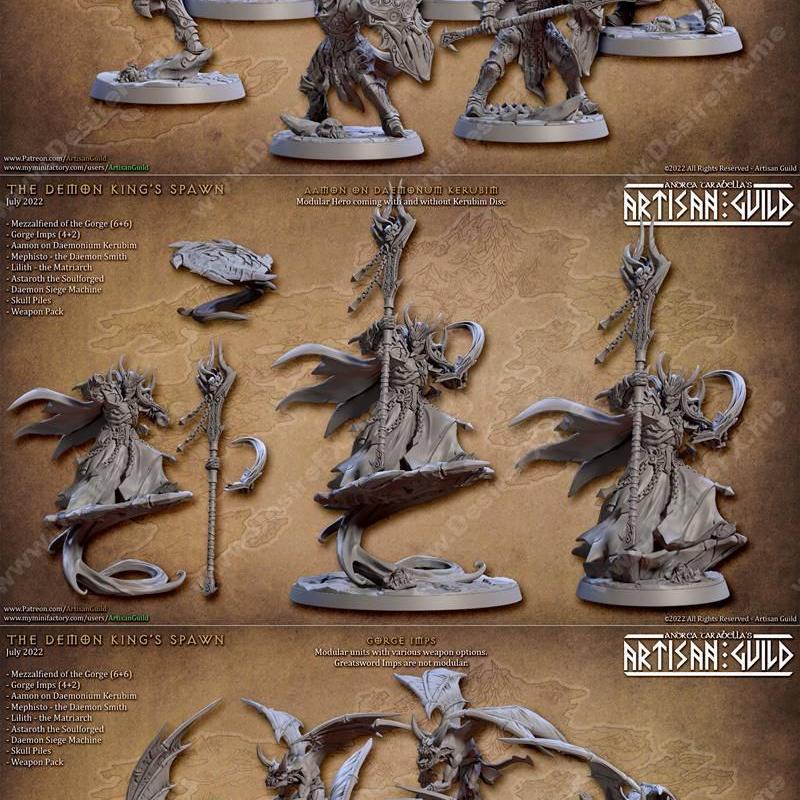 工匠协会-恶魔之王降临-3D打印模型|Artisan Guild – The Demon King Spawn – 3D Print Model STL