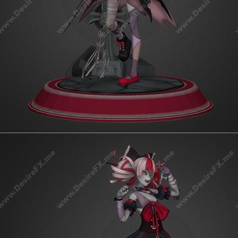Kureiji Ollie 3D打印模型|Kureiji Ollie Figure – 3D Print Model STL
