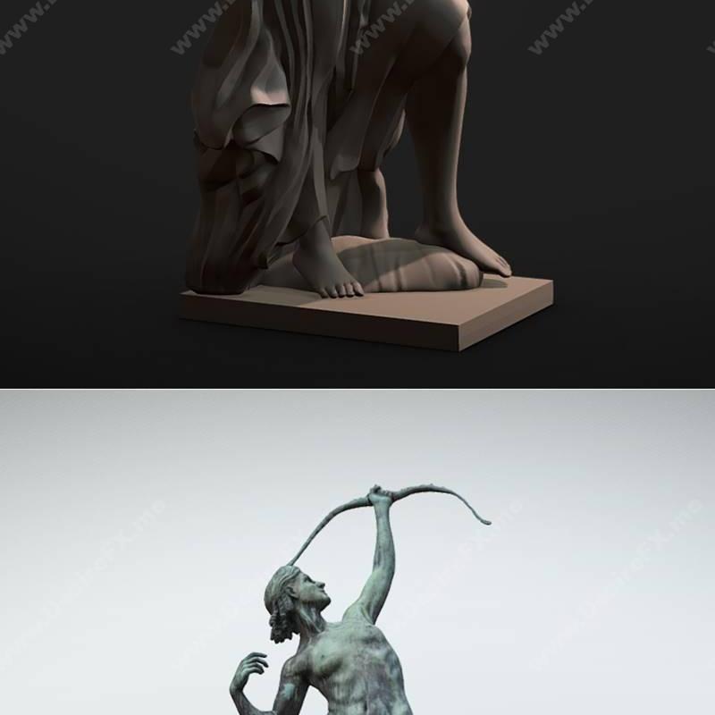阿瑞斯与迪安娜——阿尔忒弥斯3D打印模型|Angel and Diana – Artemis