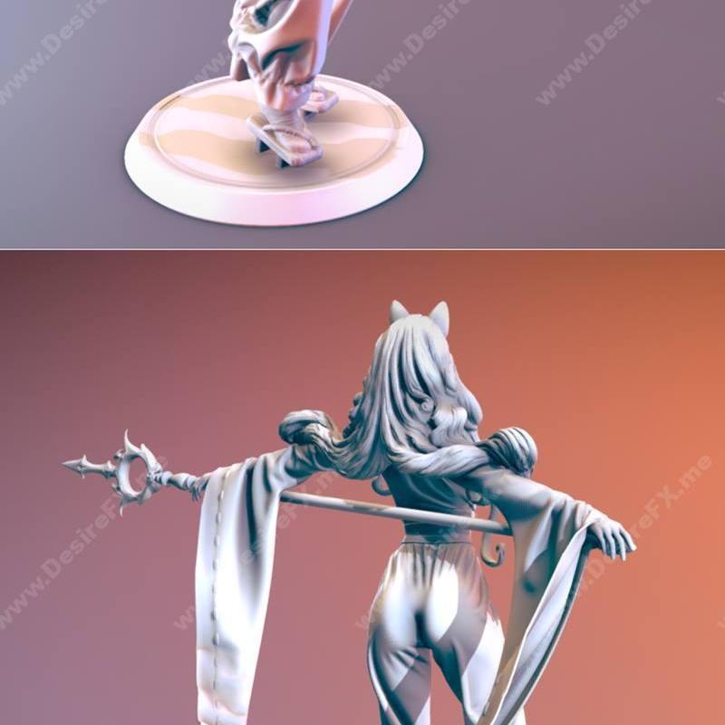 动漫风格3D打印模型：作品名-角色名|Manga Style