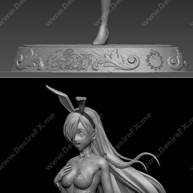 七宗罪 诺亚方舟 植村有希 3D打印模型|The Seven Deadly Sins – Nanatsu No Taizai – Elizabeth Liones