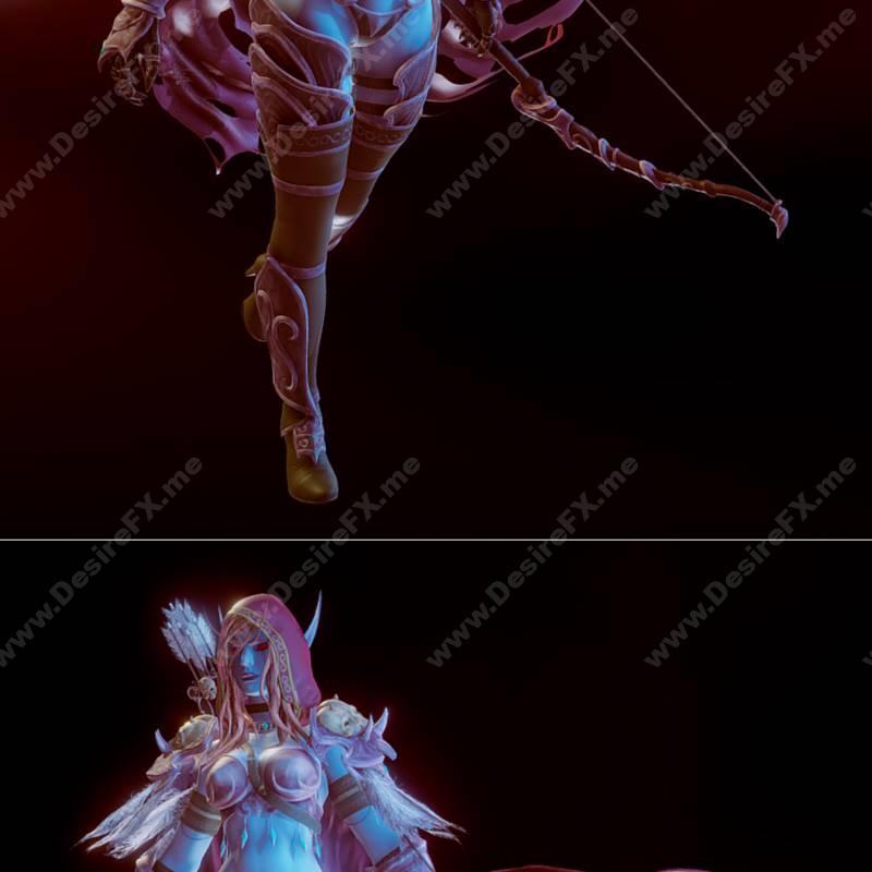 魔兽世界：萨尔瓦纳斯·风行者 3D打印模型|Sylvanas Windrunner WOW