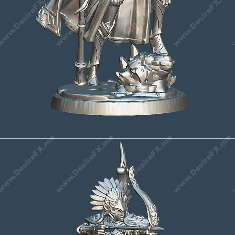 瓦尔基里 – 精密3D打印弓箭手模型|Valkyrie – Champion, Archer