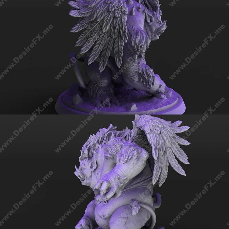 Nalfeshnee恶魔 3D打印模型|Nalfeshnee Demon