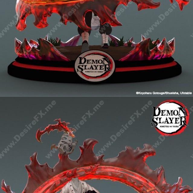 鬼灭之刃 - 灶门炭治郎 3D打印模型|Demon Slayer – Tanjiro vs Rui