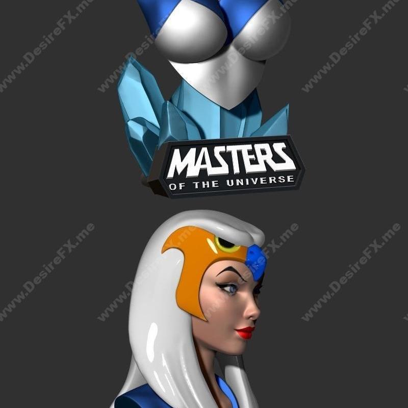 万代擎天柱女巫3D打印模型|Masters of the Universe – Sorceress Bust