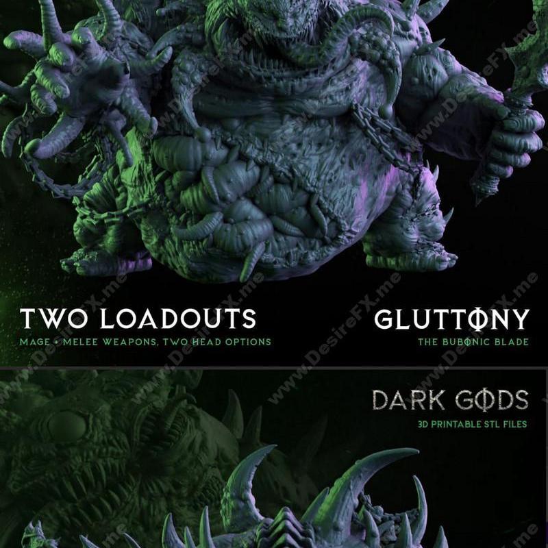 贪婪之疫：暗神篇3D打印模型|GLUTTONY THE BUBONIC ONE – DARK GODS