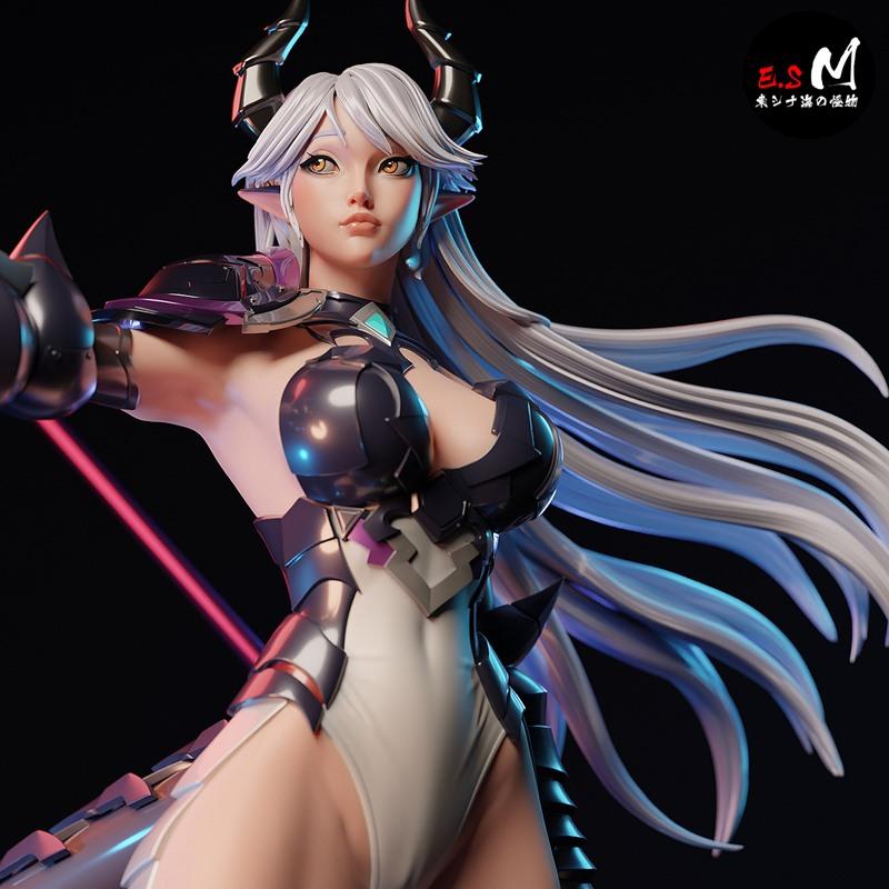 E.S怪物 - 月之女神 - 3D打印模型|E.S Monster – Luna – 3D Print Model STL