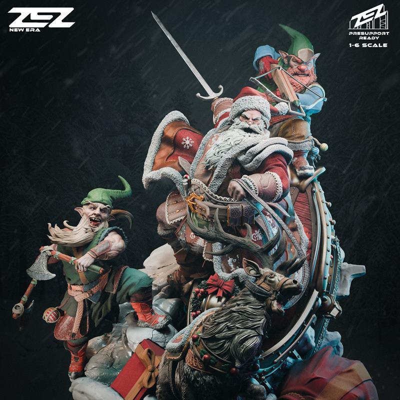 ZEZ工作室圣诞老人3D打印模型|ZEZ Studio – Santa Claus – 3D Print Model STL
