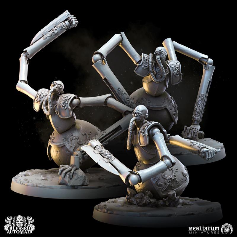 Bestiarum迷你模型——祝福的自动机3D打印模型|Bestiarum Miniatures – Blessed Automata – 3D Print Model STL