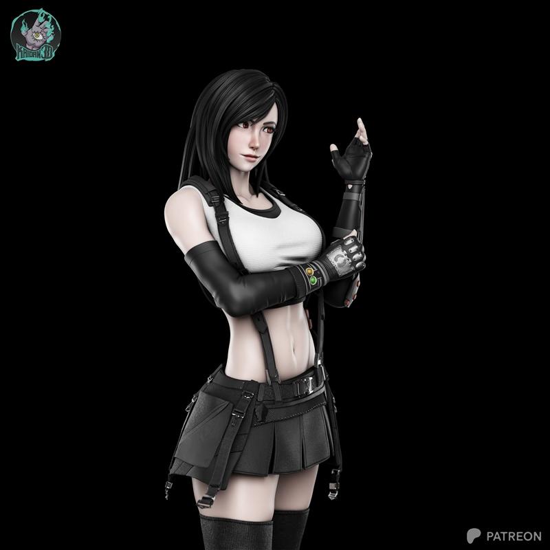 Kaidan - Tifa Lockhart 3D打印模型|Kaidan – Tifa Lockhart – 3D Print Model STL